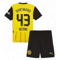 Borussia Dortmund Jamie Bynoe-Gittens #43 Replika babykläder Hemmaställ Barn 2024-25 Kortärmad (+ korta byxor)